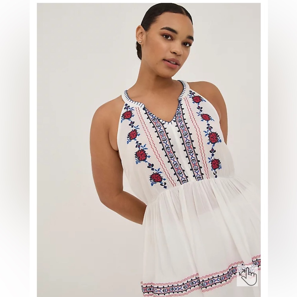 White Boho Top